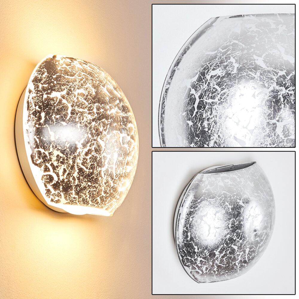 Concha Wandleuchte Weiß, 1-flammig main product photo