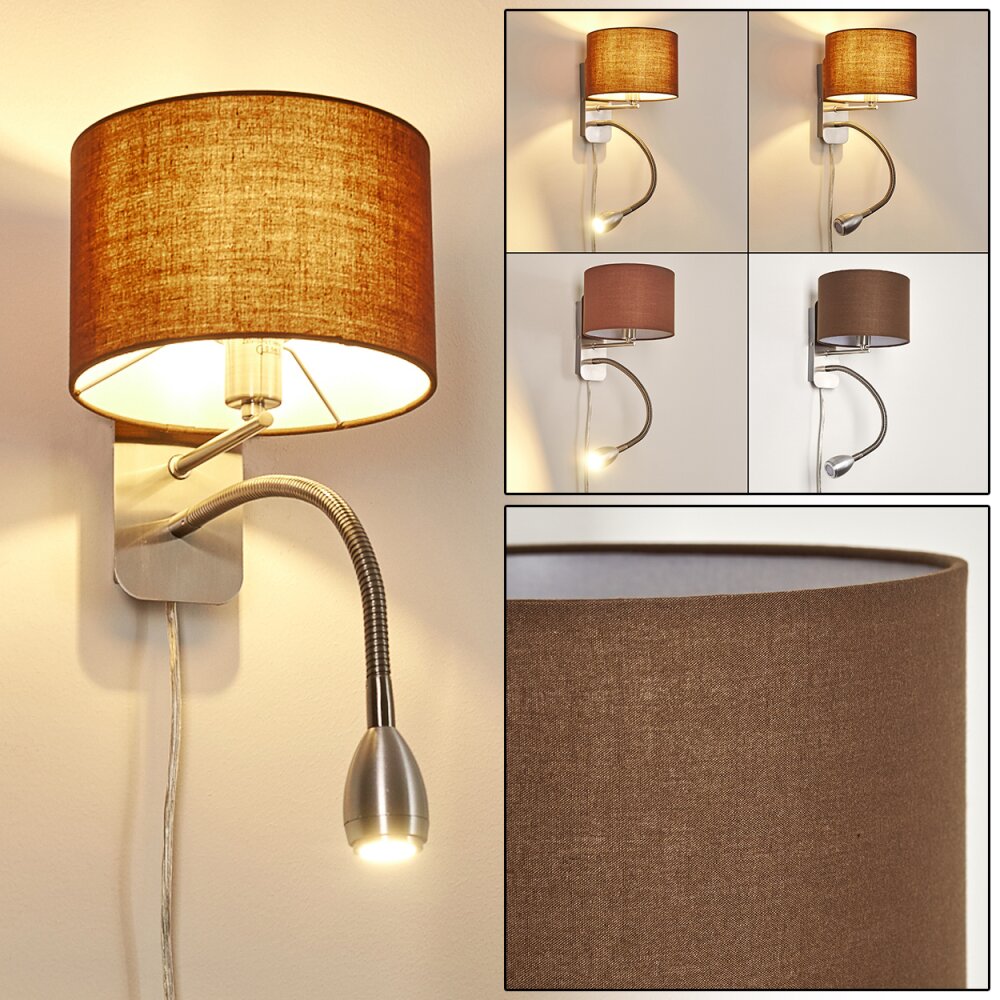 Wiby Wandleuchte LED Nickel-Matt, 2-flammig main product photo