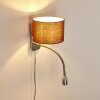 Wiby Wandleuchte LED Nickel-Matt, 2-flammig