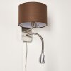 Wiby Wandleuchte LED Nickel-Matt, 2-flammig