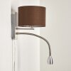 Wiby Wandleuchte LED Nickel-Matt, 2-flammig