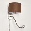 Wiby Wandleuchte LED Nickel-Matt, 2-flammig