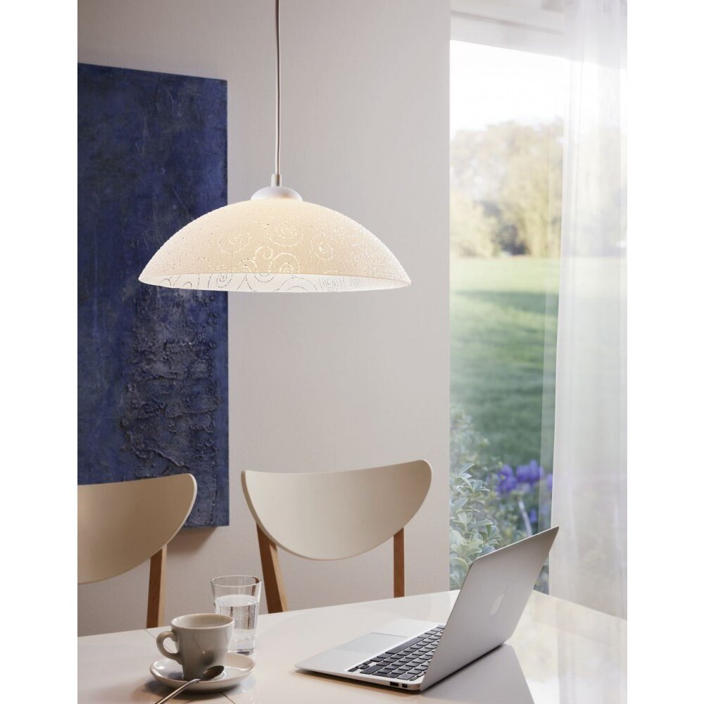 Eglo VETRO Pendelleuchte Weiß, 1-flammig main product photo