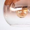 Koyoto Deckenleuchte Glas 15 cm Naturfarben, Schwarz, 3-flammig