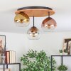 Koyoto Deckenleuchte Glas 15 cm Naturfarben, Schwarz, 3-flammig