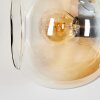 Koyoto Wandleuchte Glas 15 cm Bernsteinfarben, Klar, Rauchfarben, 3-flammig