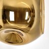 Ripoll Stehleuchte Glas 15 cm Gold, 3-flammig