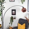 Ripoll Stehleuchte Glas 25 cm Schwarz, 1-flammig