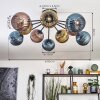 Koyoto Deckenleuchte Glas 15 cm Blau, Gold, Kupferfarben, 10-flammig