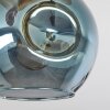 Ripoll Deckenleuchte Glas 15 cm Naturfarben, Schwarz, 3-flammig