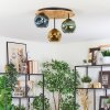 Ripoll Deckenleuchte Glas 15 cm Naturfarben, Schwarz, 3-flammig