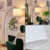 Soungou Stehleuchte 38 cm Chrom, Schwarz, 1-flammig