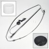 Soungou Stehleuchte 38 cm Chrom, Schwarz, 1-flammig