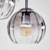 Koyoto Deckenleuchte Glas 15 cm Klar, Rauchfarben, 5-flammig