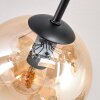 Koyoto Deckenleuchte Glas 15 cm Bernsteinfarben, Klar, Rauchfarben, 10-flammig