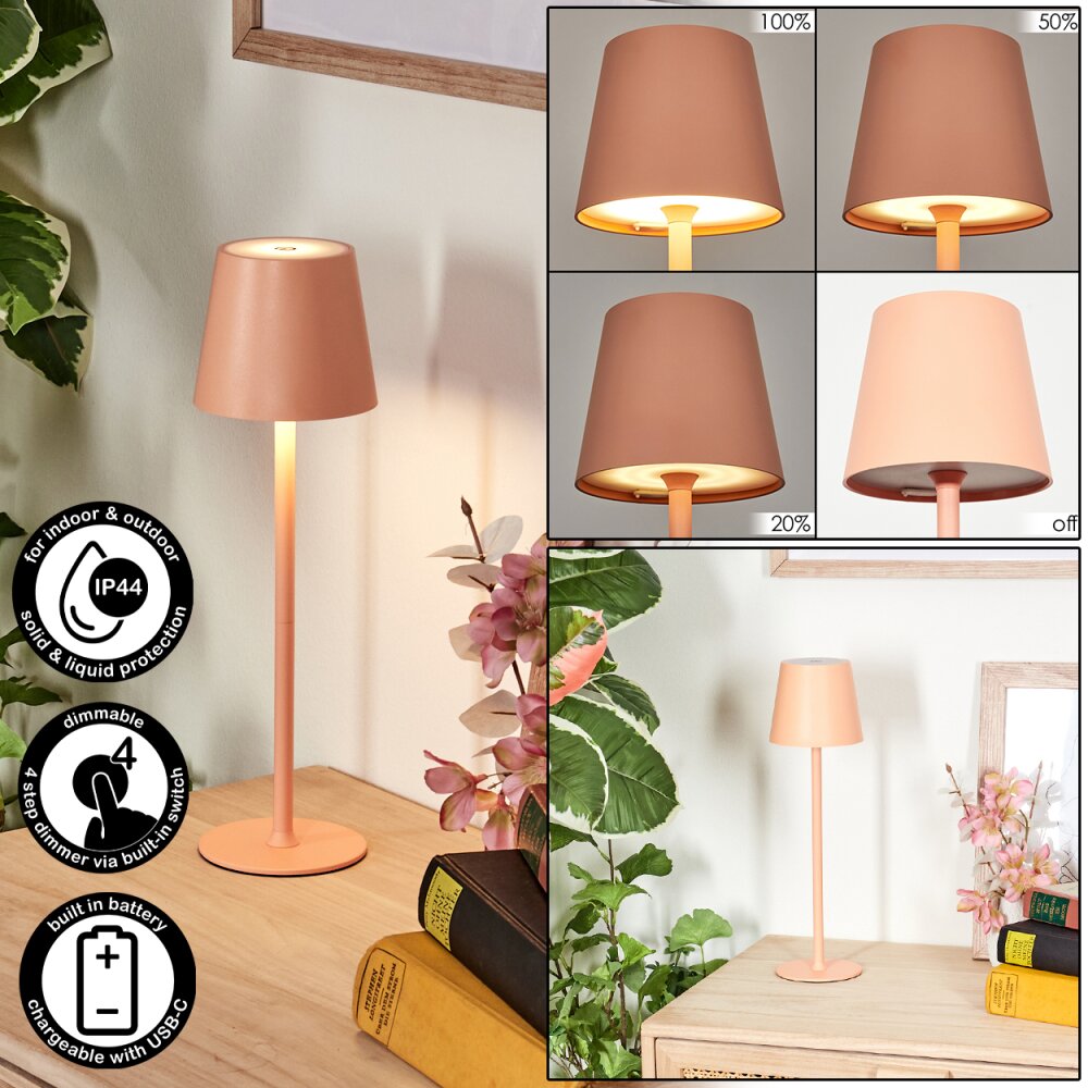 Salgadinho Tischleuchte LED Aprikosenfarben, 1-flammig main product photo