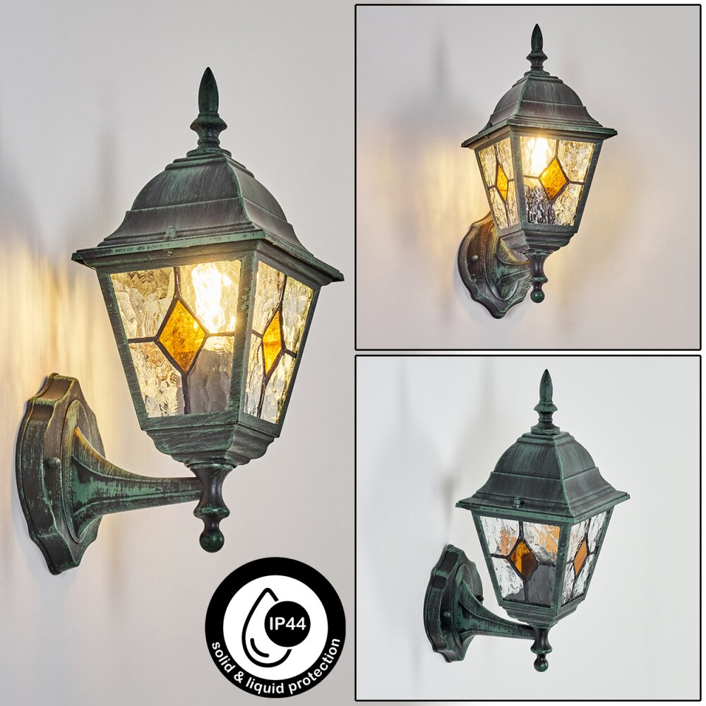 Naofe Außenwandleuchte Grün, Schwarz, 1-flammig main product photo