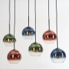 Koyoto Hängeleuchte Glas 20 cm Blau, Grün, Klar, Kupferfarben, 6-flammig