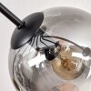 Gastor Deckenleuchte Glas 15 cm Bernsteinfarben, Klar, Rauchfarben, 8-flammig