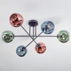 Ripoll Deckenleuchte Glas 15 cm Blau, Grün, Kupferfarben, 6-flammig