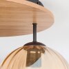 Koyoto Deckenleuchte Glas 20 cm Naturfarben, Schwarz, 3-flammig
