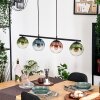Gastor Pendelleuchte Glas 15 cm Blau, Grün, Klar, Kupferfarben, 4-flammig