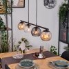 Koyoto Pendelleuchte Glas 15 cm Bernsteinfarben, Klar, Rauchfarben, 4-flammig