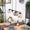 Koyoto Pendelleuchte Glas 15 cm Bernsteinfarben, Klar, Rauchfarben, 4-flammig