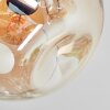 Ripoll Deckenleuchte Glas 15 cm Bernsteinfarben, Klar, 6-flammig
