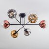 Ripoll Deckenleuchte Glas 15 cm Chrom, Gold, Klar, Kupferfarben, Rauchfarben, 6-flammig