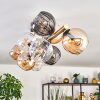 Koyoto Deckenleuchte Glas 15 cm Gold, Schwarz, 10-flammig