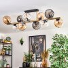 Koyoto Deckenleuchte Glas 15 cm Gold, Schwarz, 10-flammig