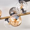 Koyoto Deckenleuchte Glas 15 cm Gold, Schwarz, 10-flammig