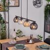 Koyoto Pendelleuchte Glas 15 cm Bernsteinfarben, Klar, Rauchfarben, 4-flammig
