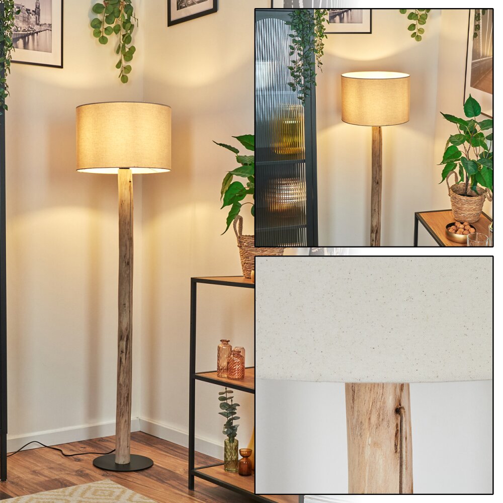 Soungou Stehleuchte 38 cm Naturfarben, Schwarz, 1-flammig main product photo