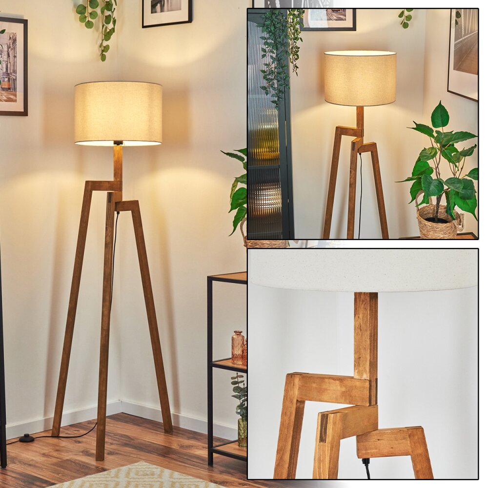 Soungou Stehleuchte 38 cm Naturfarben, Schwarz, 1-flammig main product photo