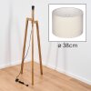 Soungou Stehleuchte 38 cm Naturfarben, Schwarz, 1-flammig
