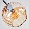 Koyoto Deckenleuchte Glas 15 cm Bernsteinfarben, Klar, Rauchfarben, 5-flammig