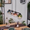 Gastor Pendelleuchte Glas 15 cm Blau, Chrom, Grün, Klar, Kupferfarben, Rauchfarben, 4-flammig