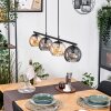 Koyoto Pendelleuchte Glas 15 cm Bernsteinfarben, Rauchfarben, 4-flammig