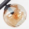 Koyoto Deckenleuchte Glas 15 cm Bernsteinfarben, Rauchfarben, 8-flammig