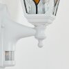 Naofe Außenwandleuchte Weiß, 1-flammig, Bewegungsmelder