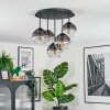 Koyoto Deckenleuchte Glas 15 cm Klar, Rauchfarben, 5-flammig