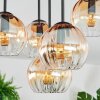 Koyoto Deckenleuchte Glas 15 cm Bernsteinfarben, Klar, 5-flammig