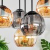 Koyoto Deckenleuchte Glas 15 cm Bernsteinfarben, Rauchfarben, 5-flammig