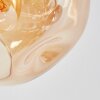 Ripoll Deckenleuchte Glas 15cm Bernsteinfarben, Rauchfarben, 6-flammig