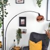 Ripoll Stehleuchte Glas 25 cm Schwarz, 1-flammig
