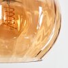Koyoto Hängeleuchte Glas 25 cm Bernsteinfarben, Rauchfarben, 6-flammig