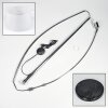 Bassagoda Stehleuchte 45 cm Chrom, Schwarz, 1-flammig