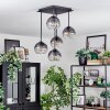 Koyoto Deckenleuchte Glas 15 cm Klar, Rauchfarben, 5-flammig